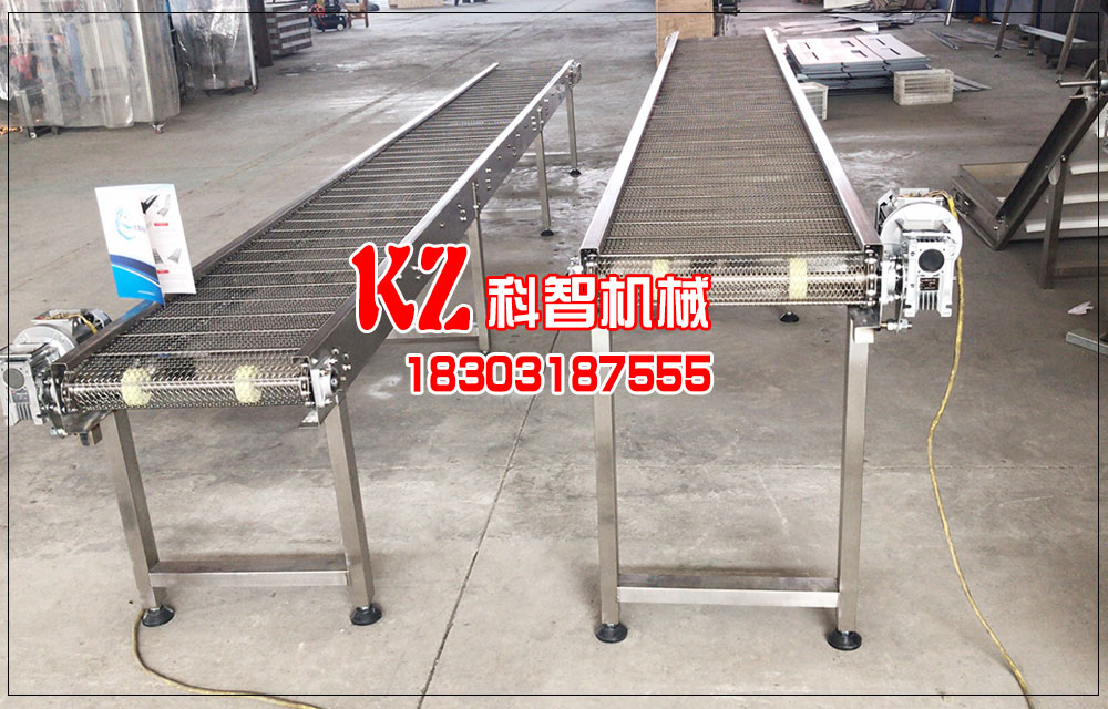 鏈條螺旋網(wǎng)帶輸送機(jī)卸料粘連的問題